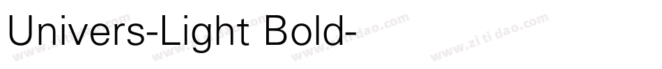 Univers-Light Bold字体转换